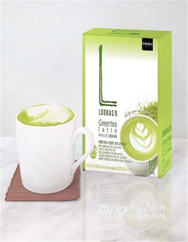 韩国南阳乳业lookas9绿茶拿铁/抹茶拿铁咖啡