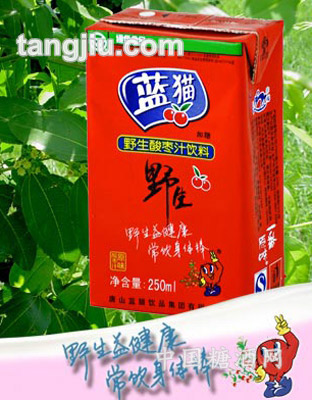 蓝猫野生酸枣汁利乐包250ml
