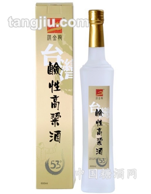 洪金龙台湾碱性高粱酒光瓶