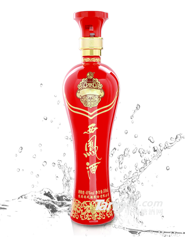 陕西西凤酒正红彻候 （45°凤香型白酒）