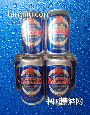 曼德堡啤酒罐装蓝320ml