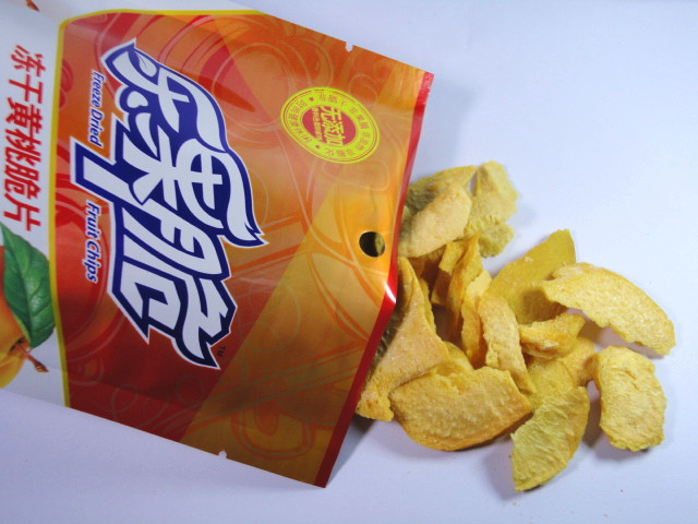 乐果脆冻干黄桃脆片