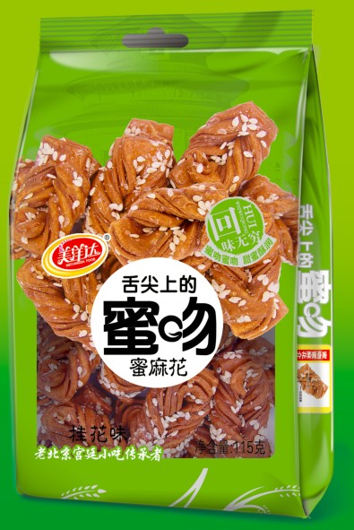 美洋达食品 蜜吻 桂花味蜜麻花