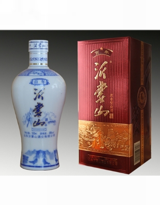 枣红盒青花瓶百年