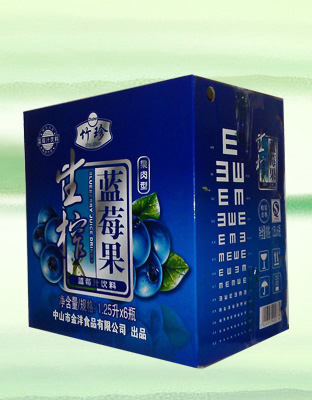 生榨蓝莓果汁饮料1.25LX6瓶
