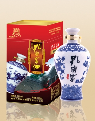 孔府家酒39&#176;铁盖青花