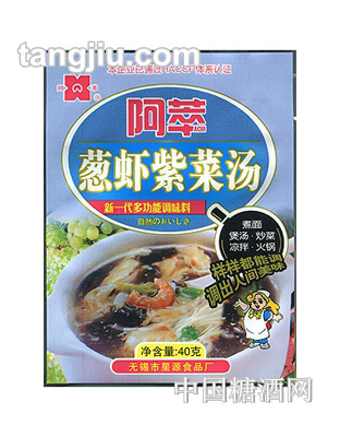 阿萃葱虾紫菜汤调味料40g