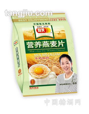 雅芙精装牛奶加钙燕麦片600g