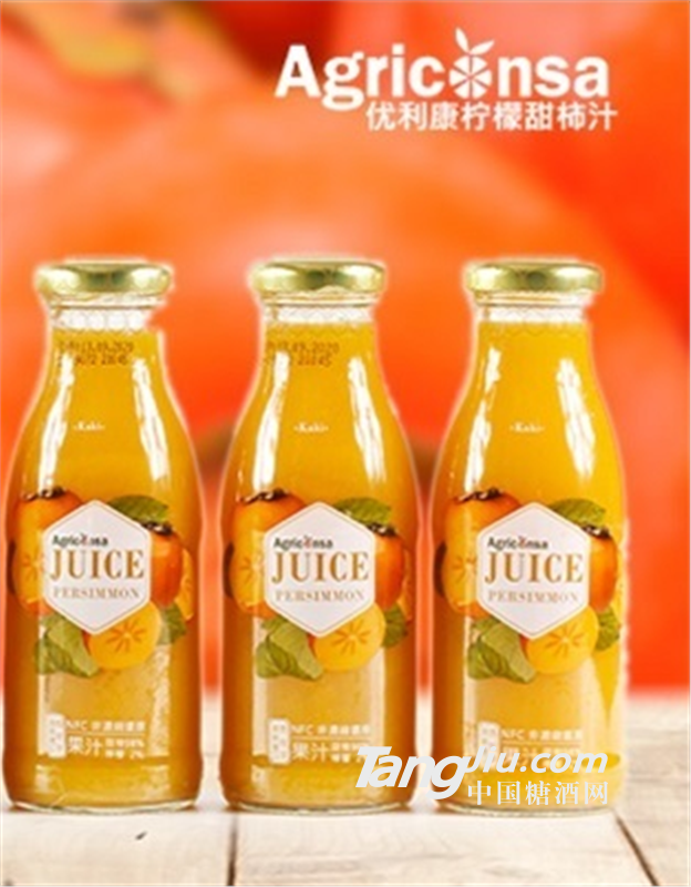 优利康 NFC柠檬甜柿汁 250ml