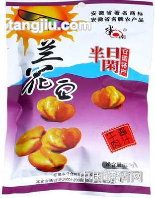 半日闲酱汁牛肉味兰花豆105克