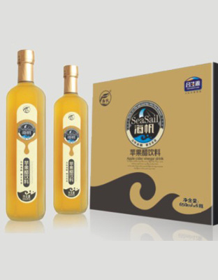 海帆苹果醋饮料650ml-六棱瓶