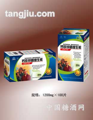 点源钙铁锌硒维生素（儿童青少年型）1.2g100片