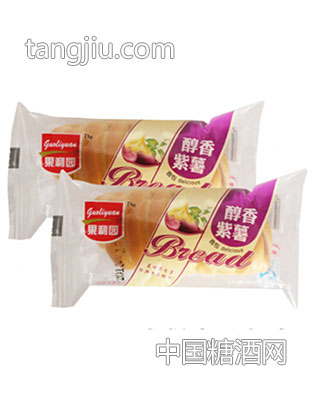 果利园醇香紫薯面包散装称重