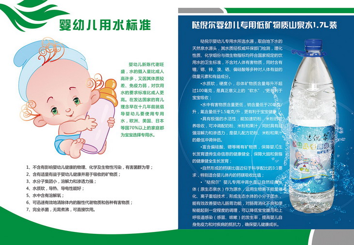 专为定制好吸收的奶粉冲调水，哒倪尔低矿