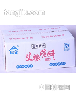 艾粮脆饼包装箱五香味