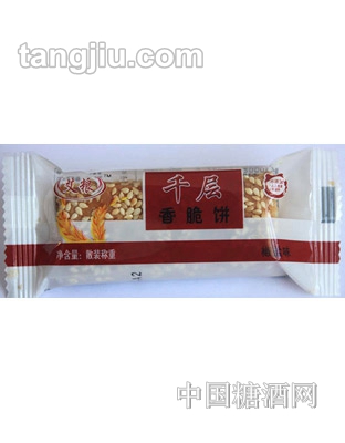 艾粮千层香脆饼椒盐味散装