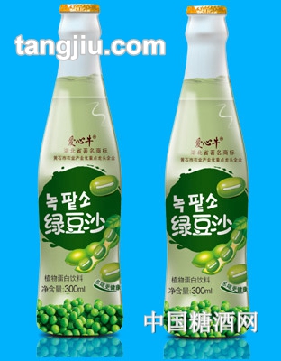 爱心牛绿豆沙植物蛋白饮料300ML