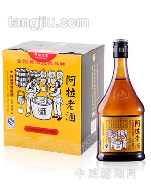 阿拉老酒五年特制营养黄酒330ml