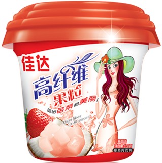 佳达高纤维果粒杯