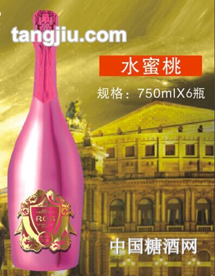 澳格斯发泡酒水蜜桃味750ml