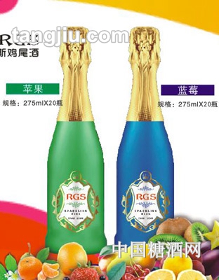 澳格斯发泡酒苹果+蓝莓275ml