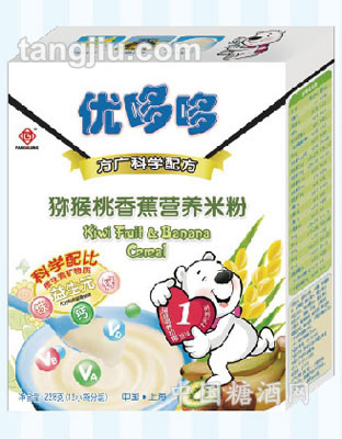 优哆哆猕猴桃香蕉营养米粉228g