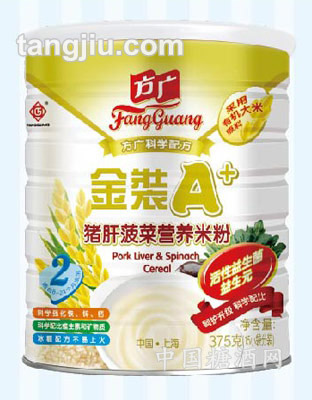 金装A+猪肝菠菜营养米粉375g