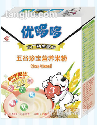 优哆哆五谷珍宝营养米粉280g