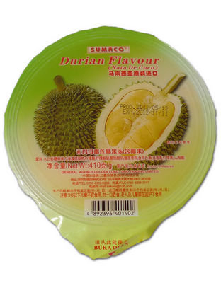 素玛哥牌榴莲味大杯果冻(含椰果