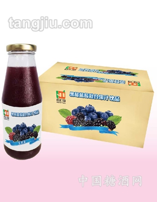 黑莓蓝莓混合果汁饮料500ML