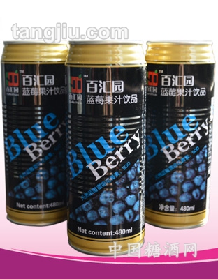 百汇园蓝莓果汁480ml