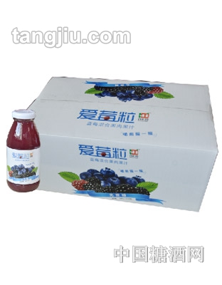 百汇园爱莓粒系列蓝莓混合果汁245ml