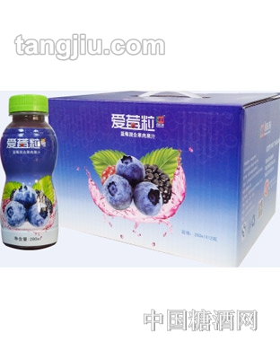 百汇园爱莓粒蓝莓果汁（葫芦瓶装）280ml