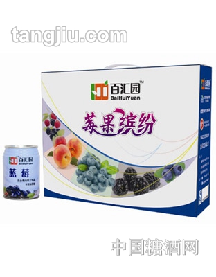百汇园黑莓果汁易拉罐礼盒