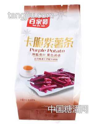 百家赞卡脆紫薯条烧烤味散装