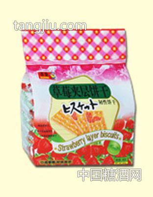 450g草莓夹层饼QS版)