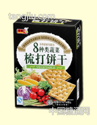 160g8种蔬菜梳打饼（QS版）