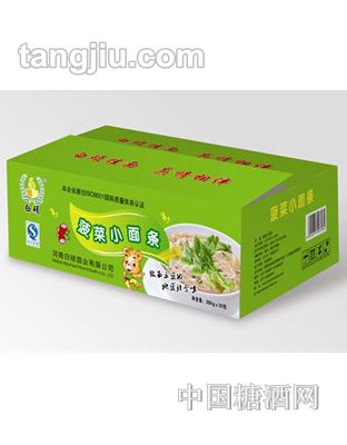 白硕菠菜小面条260g