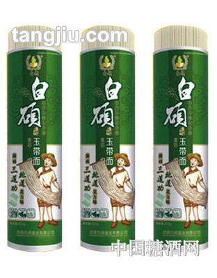 纸筒封塑500g白硕麦芯玉带面