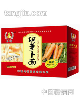 白硕胡萝卜面箱300g