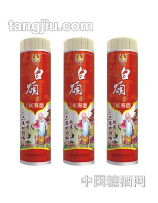 纸筒封塑450g白硕劲柔长寿面