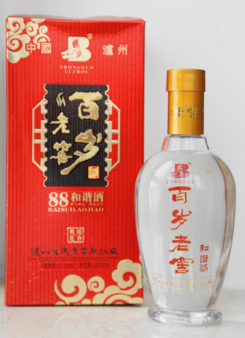 百岁老窖88和谐酒（金卡纸盒）