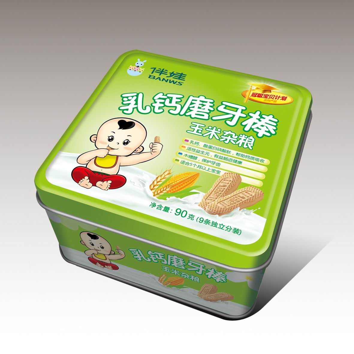 伴娃乳钙磨牙棒（玉米杂粮味）