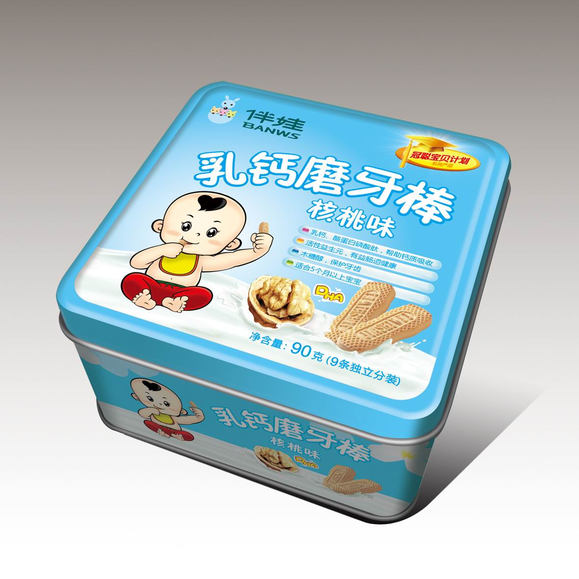 伴娃乳钙磨牙棒（核桃味）