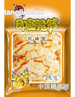 包黑子红油笋90g