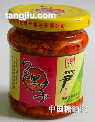 包黑子酸辣笋瓶装158g