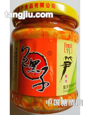 包黑子红油笋瓶装158g
