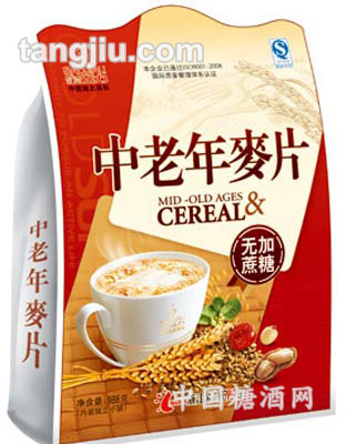 中老年无加蔗糖麦片988g