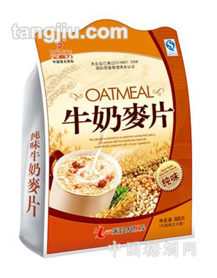 纯味牛奶麦片988g