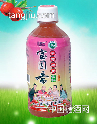 宝圆斋鲜榨草莓350ml